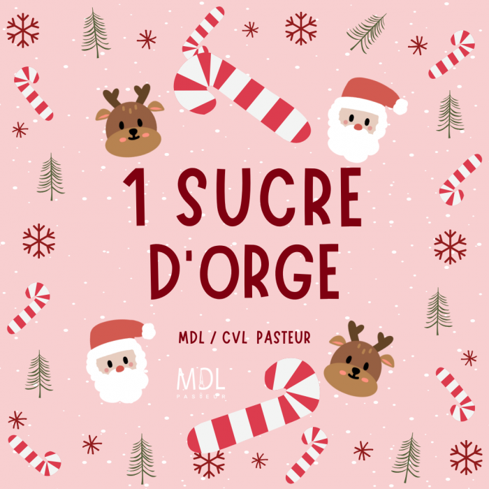 Sucre d'orge à l'unité